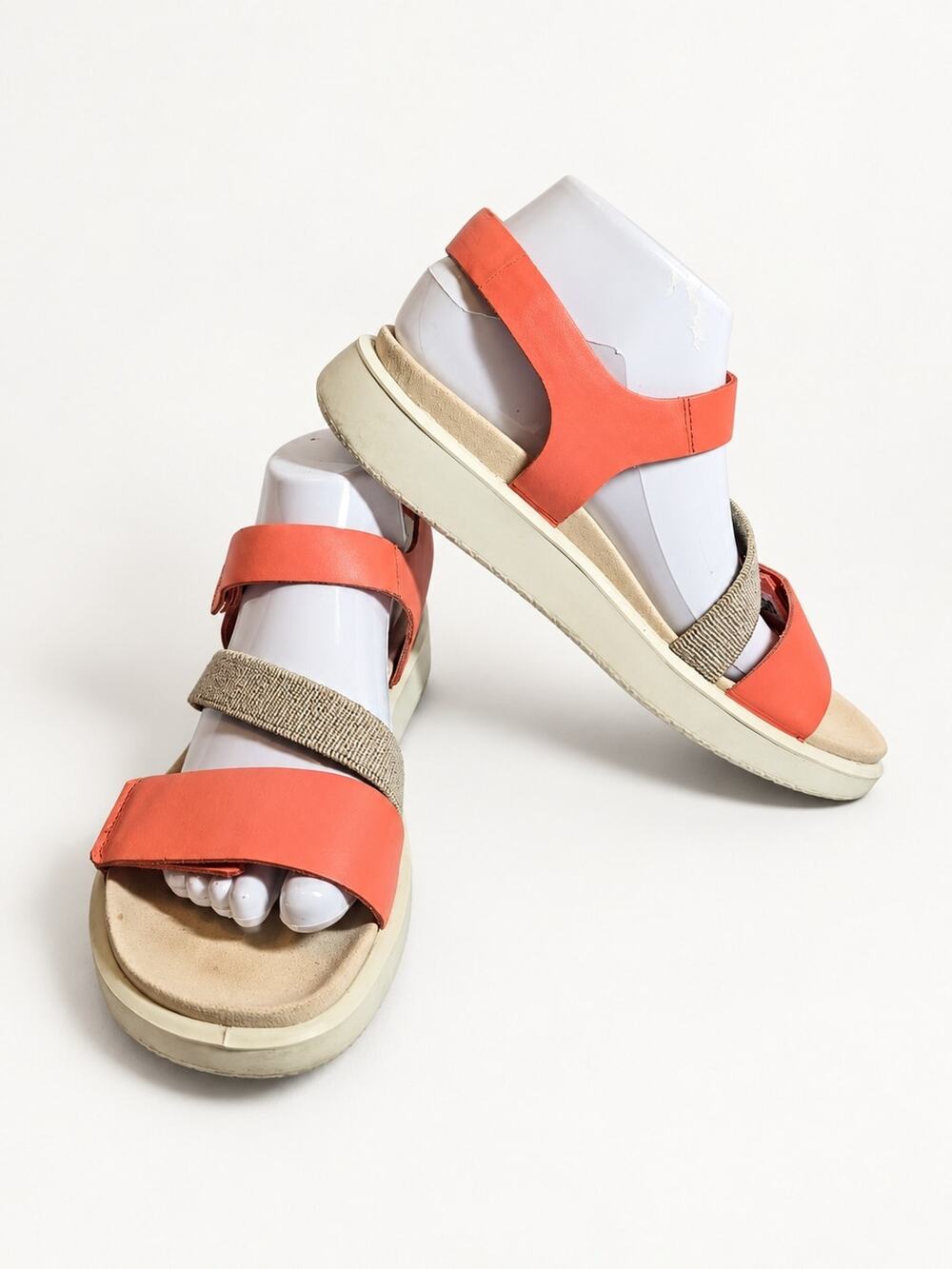 ECCO Flowt Band Women's Sandal Coral - Women's Size 39 8-8.5